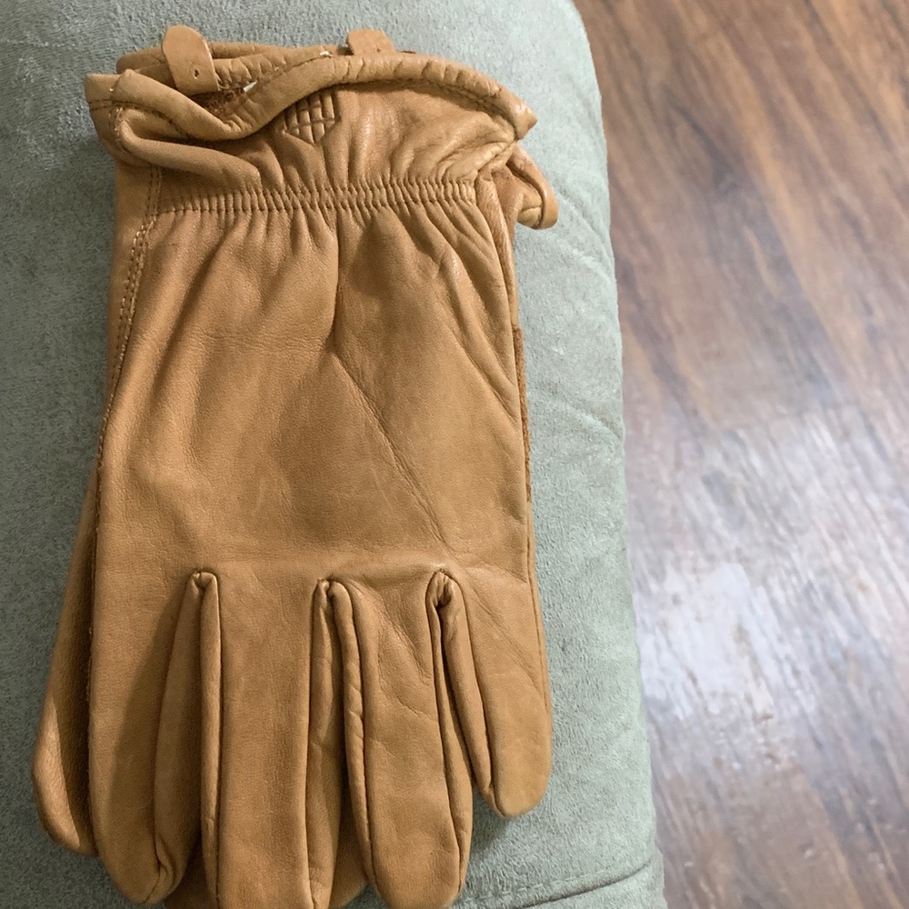Men's Tan Leather Gloves